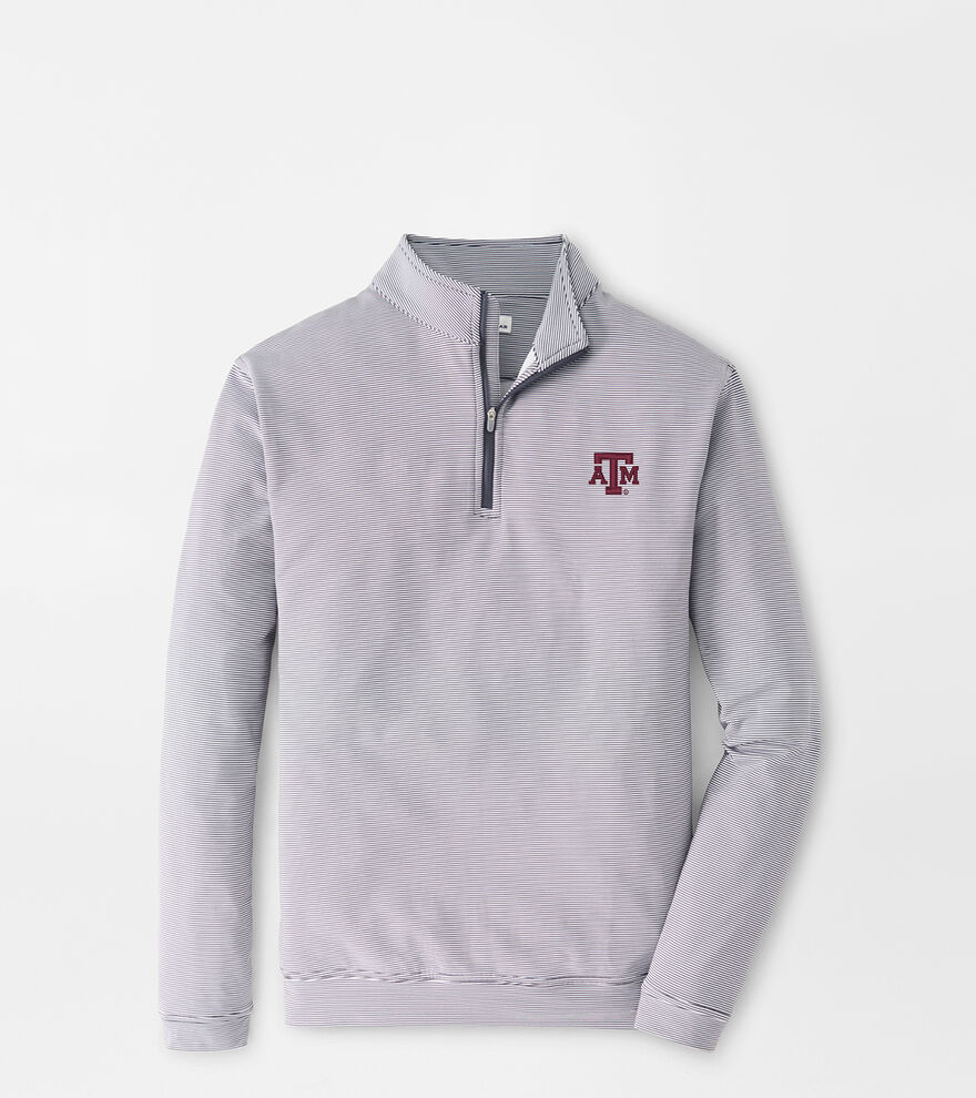 Texas A&M Perth Sugar Stripe Performance Quarter-Zip image number 1