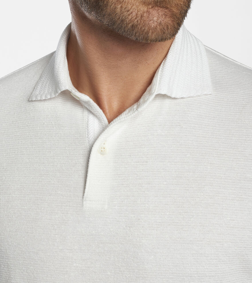 Villa Linen-Blend Polo image number 4