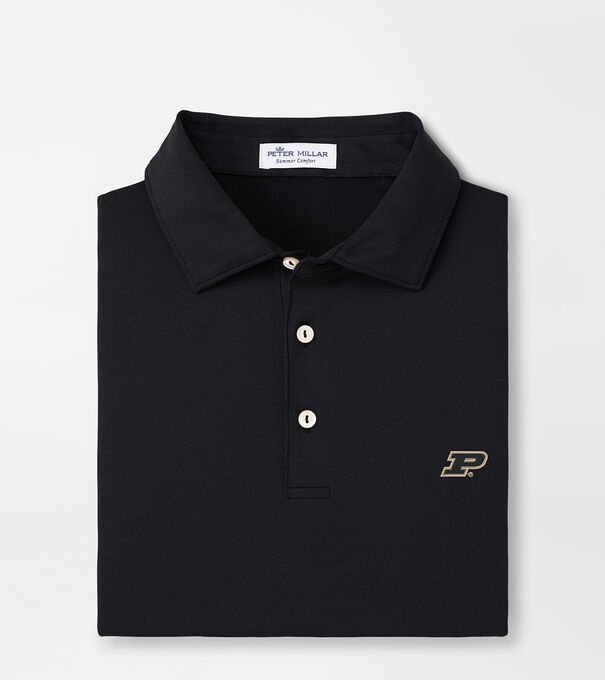 Purdue Solid Performance Jersey Polo (Sean Self Collar)