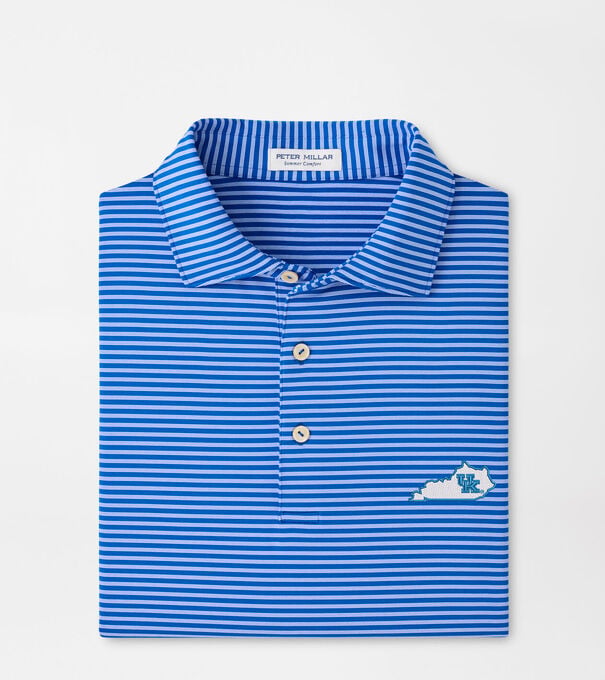 Kentucky Vault Tiebreaker Performance Jersey Stripe Polo