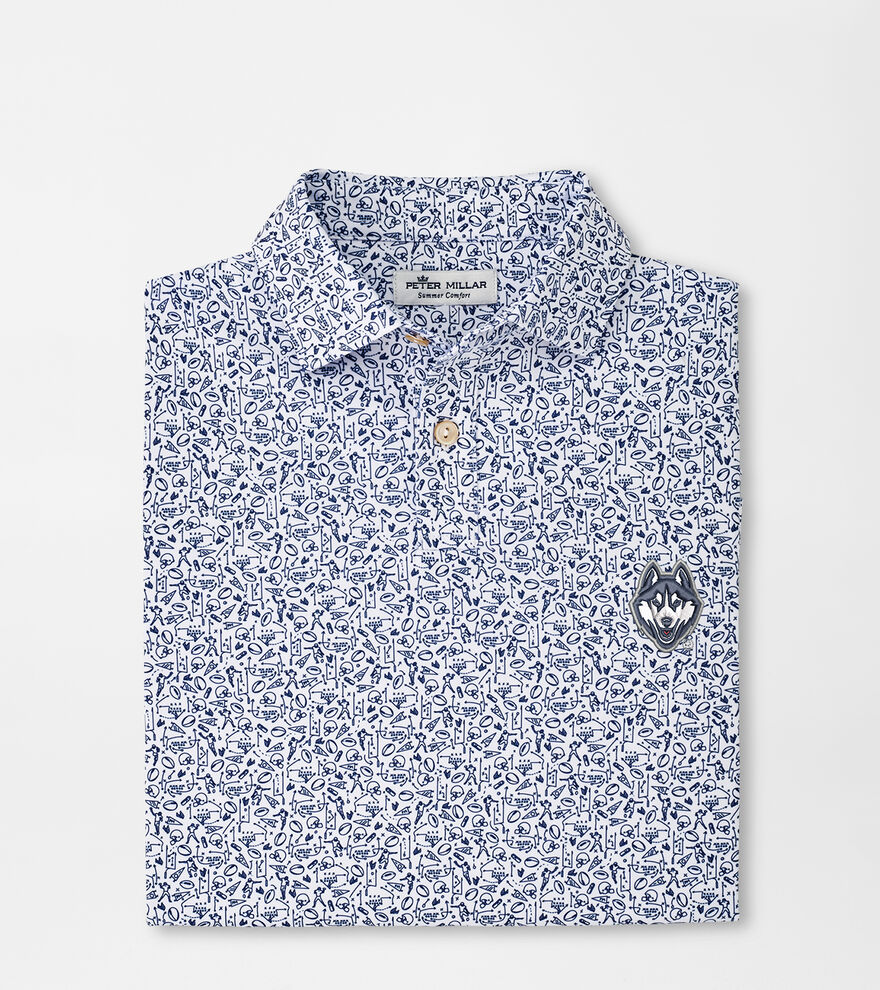 UConn Huskies Youth Performance Jersey Polo image number 1