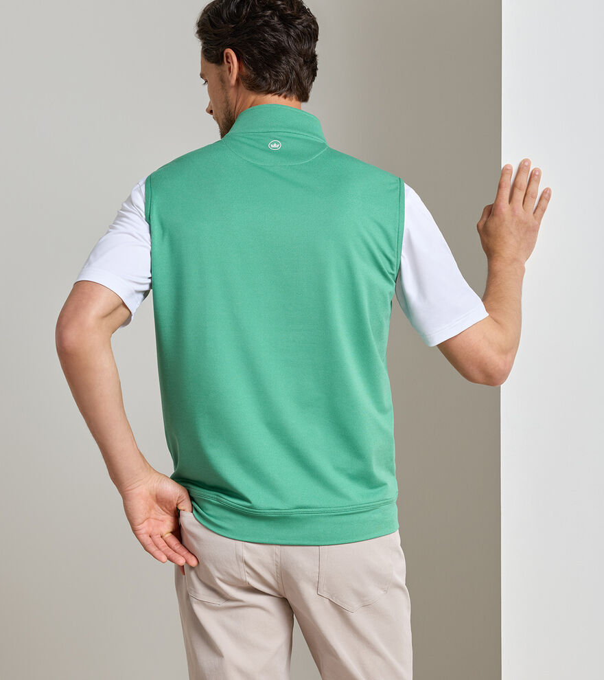 Galway M&eacute;lange Performance Quarter-Zip Vest image number 3