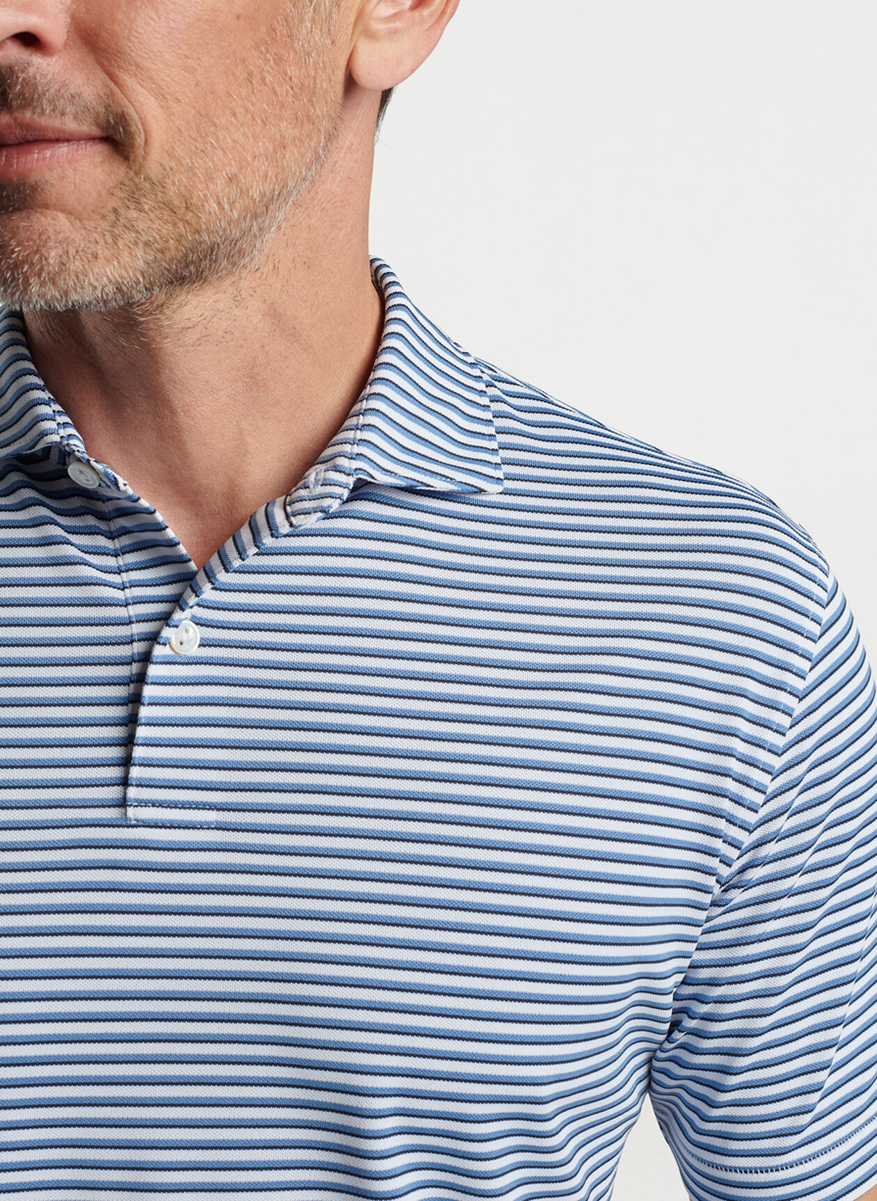 Tempo Performance Mesh Polo (Edwin Spread Collar) Men's Polos Peter