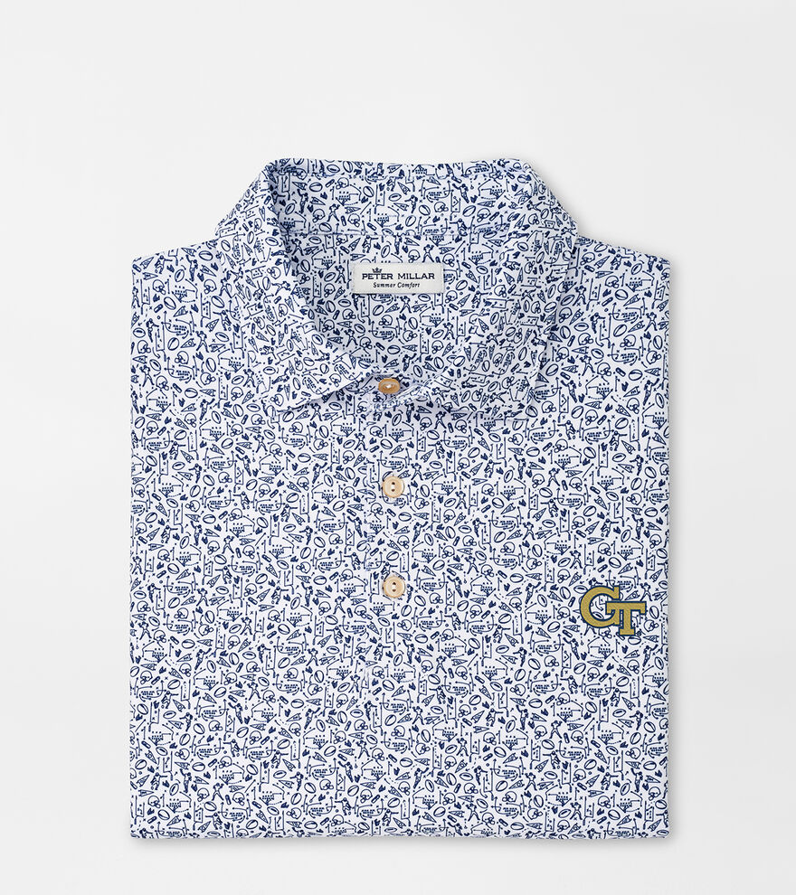 Georgia Tech Game Day Performance Jersey Polo image number 1