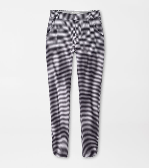 Surge Gingham Print Performance Ankle Pant