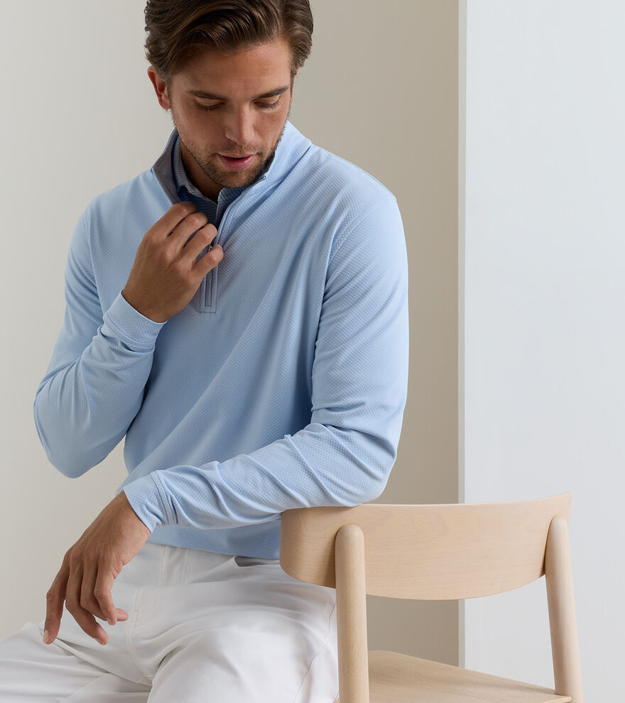 Perth Cross-Hatch Performance Quarter-Zip image number 2