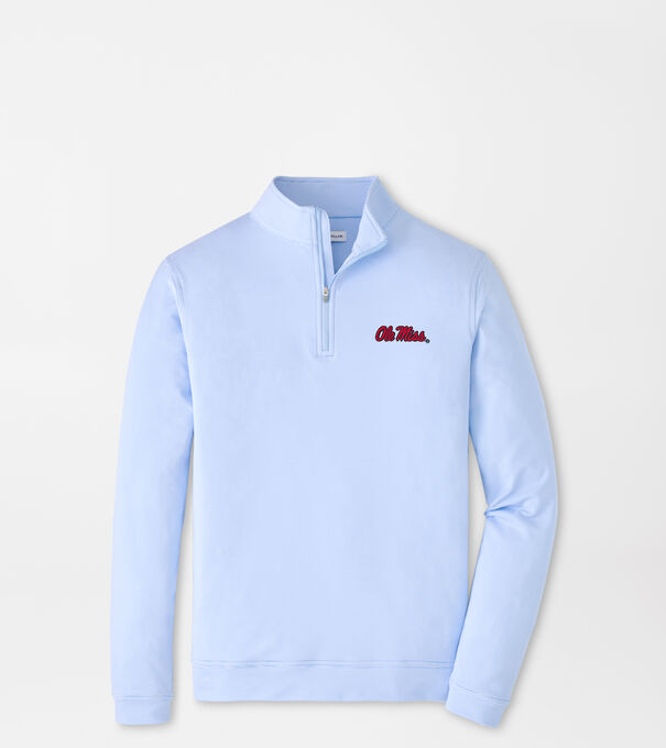 Ole Miss Perth Sugar Stripe Performance Quarter-Zip