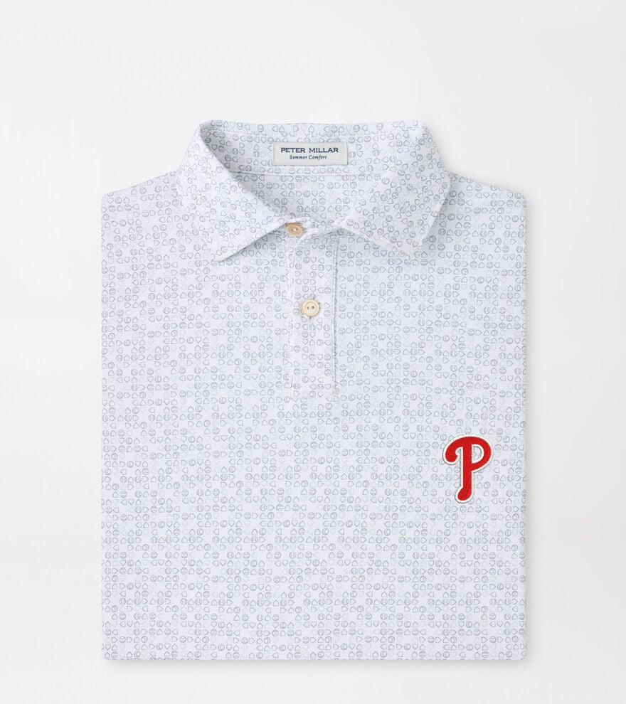 Philadelphia Phillies Bases Loaded Youth Performance Jersey Polo image number 1