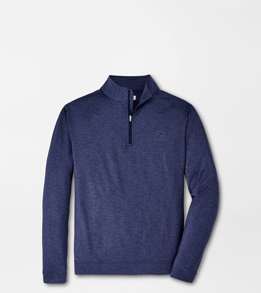 Miami Marlins Perth Stitch Performance Quarter-Zip image number 1