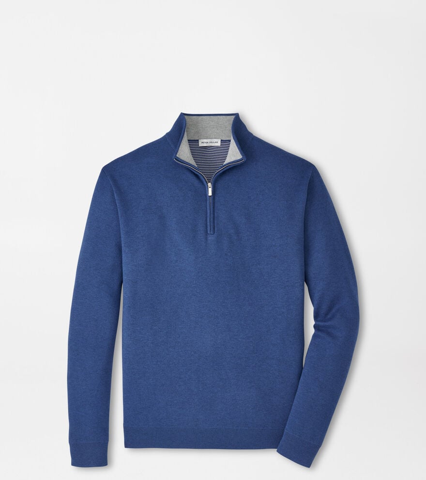 Coolspun Lite Cotton Quarter-Zip Sweater image number 1