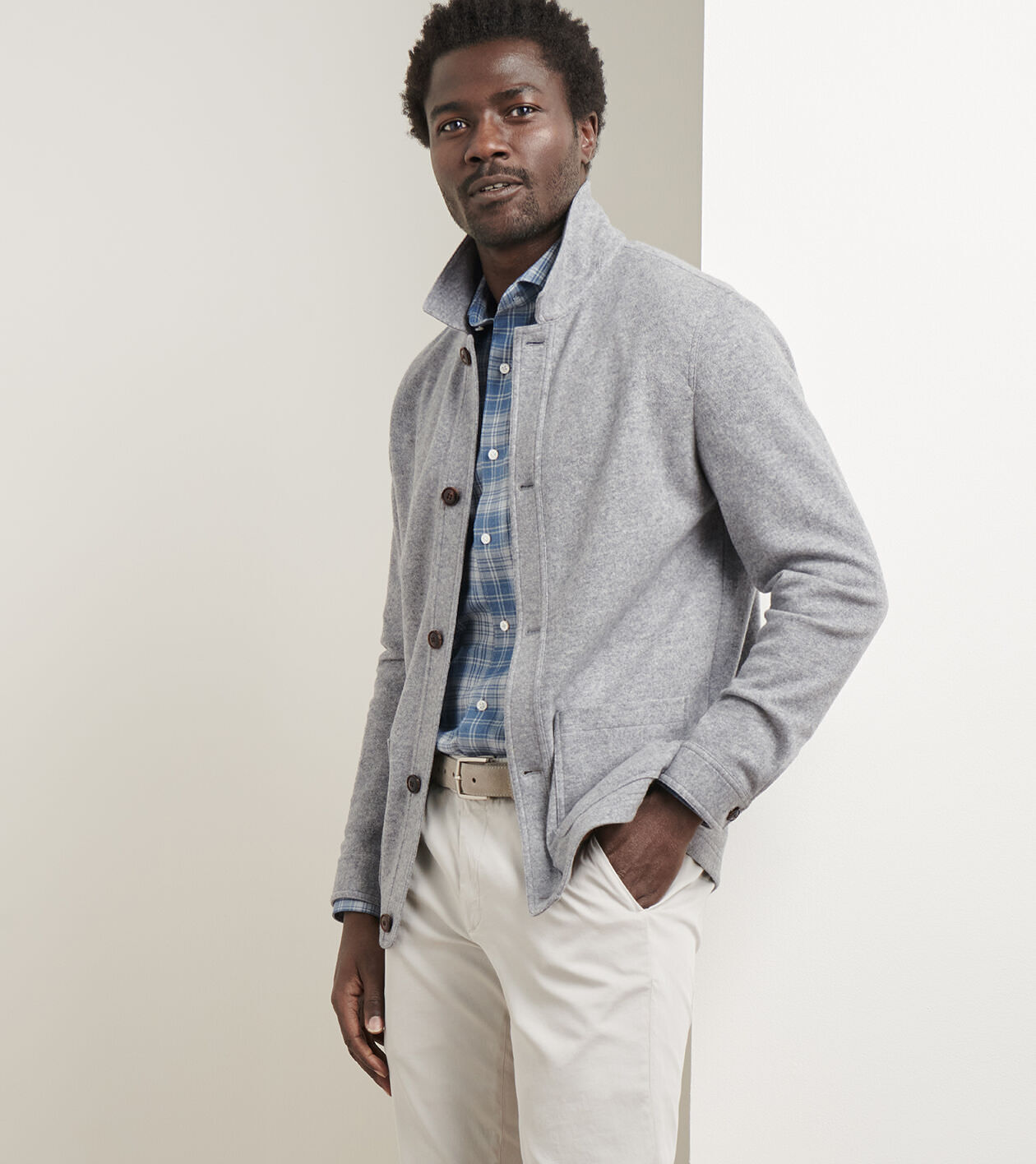 Artisan Crafted Cashmere Chore Coat | Men's Jackets & Coats