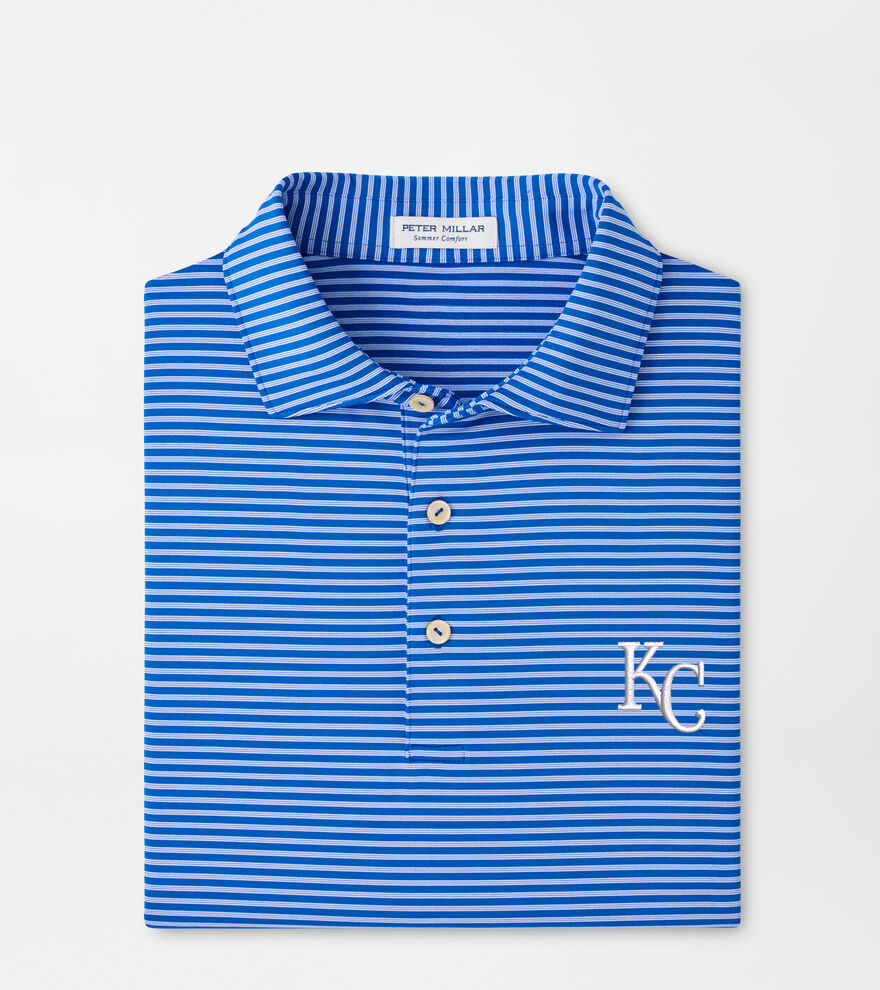 Kansas City Royals Tiebreaker Performance Jersey Stripe Polo image number 1