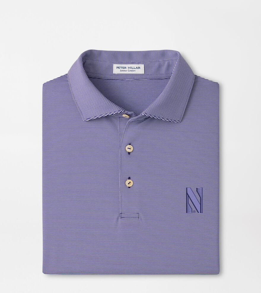 Northwestern Jubilee Stripe Performance Polo image number 1