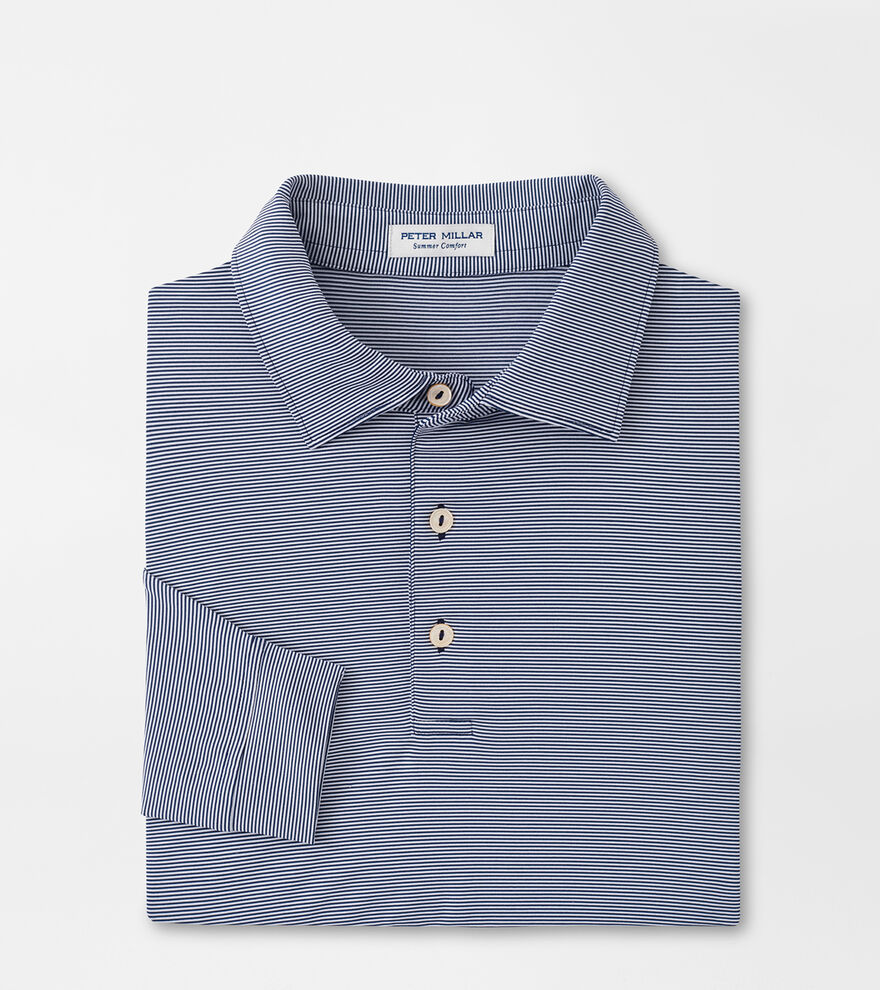 Jubilee LongSleeve Performance Jersey Polo Men's Polo Shirts Peter Millar