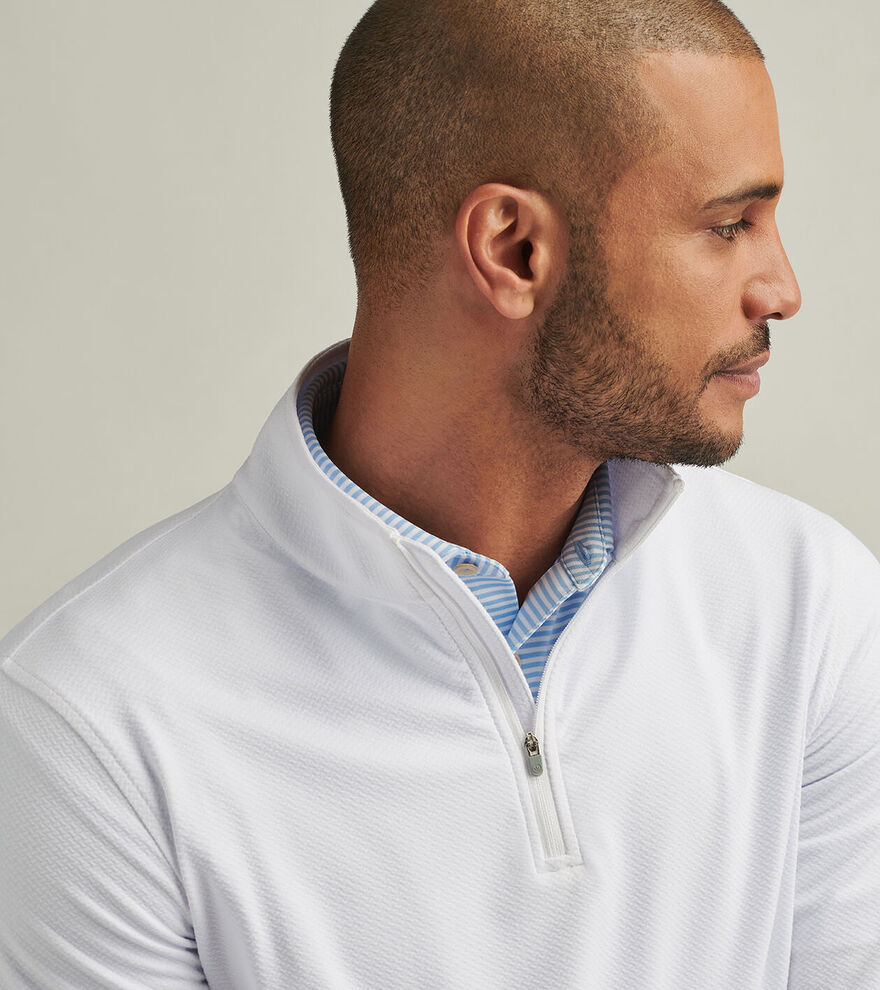 Perth Cross-Hatch Performance Quarter-Zip image number 4