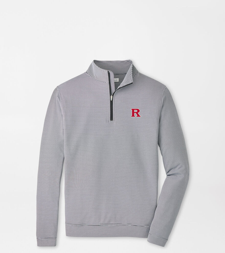 Rutgers Perth Sugar Stripe Performance Quarter-Zip image number 1