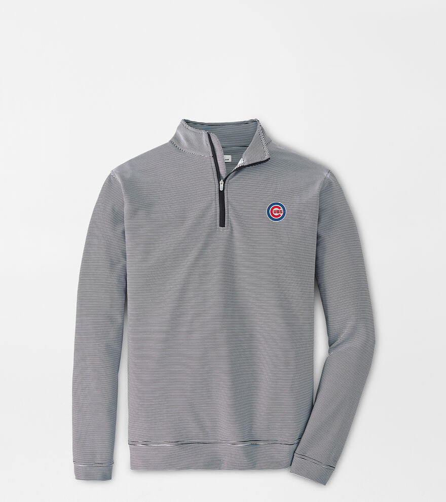 Chicago Cubs Perth Sugar Stripe Performance Quarter-Zip image number 1