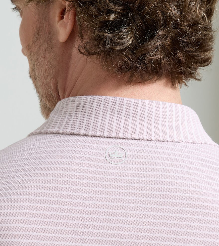 Albatross Stripe Cotton-Blend Piqu&eacute; Polo image number 4