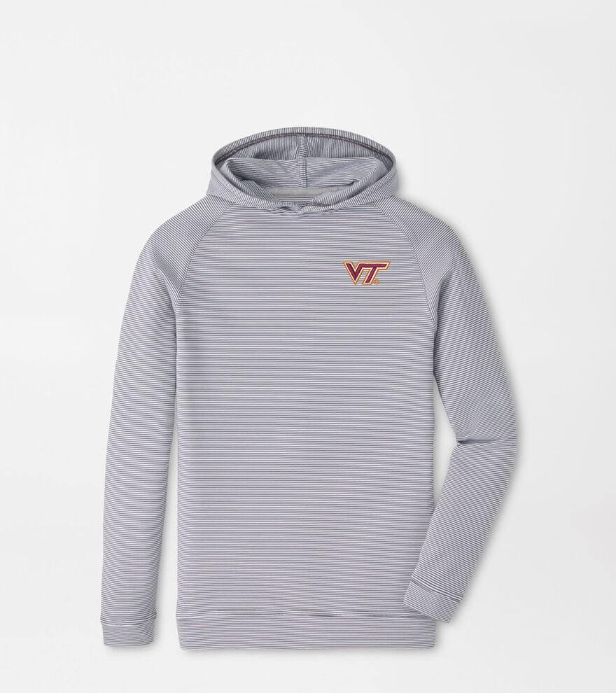 Virginia Tech Pine Youth Sugar Stripe Performance Hoodie image number 1