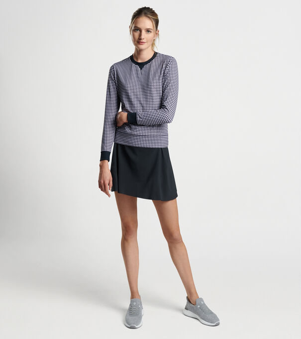 Birdie Gingham Print Sport Sweatshirt