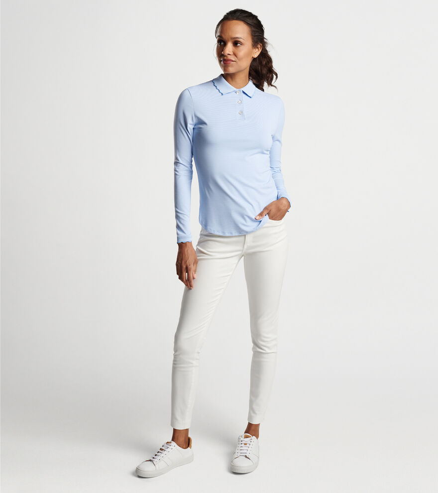 Opal Long-Sleeve Stretch Jersey Polo image number 2
