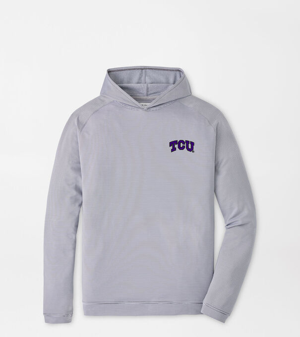 TCU Pine Sugar Stripe Performance Hoodie