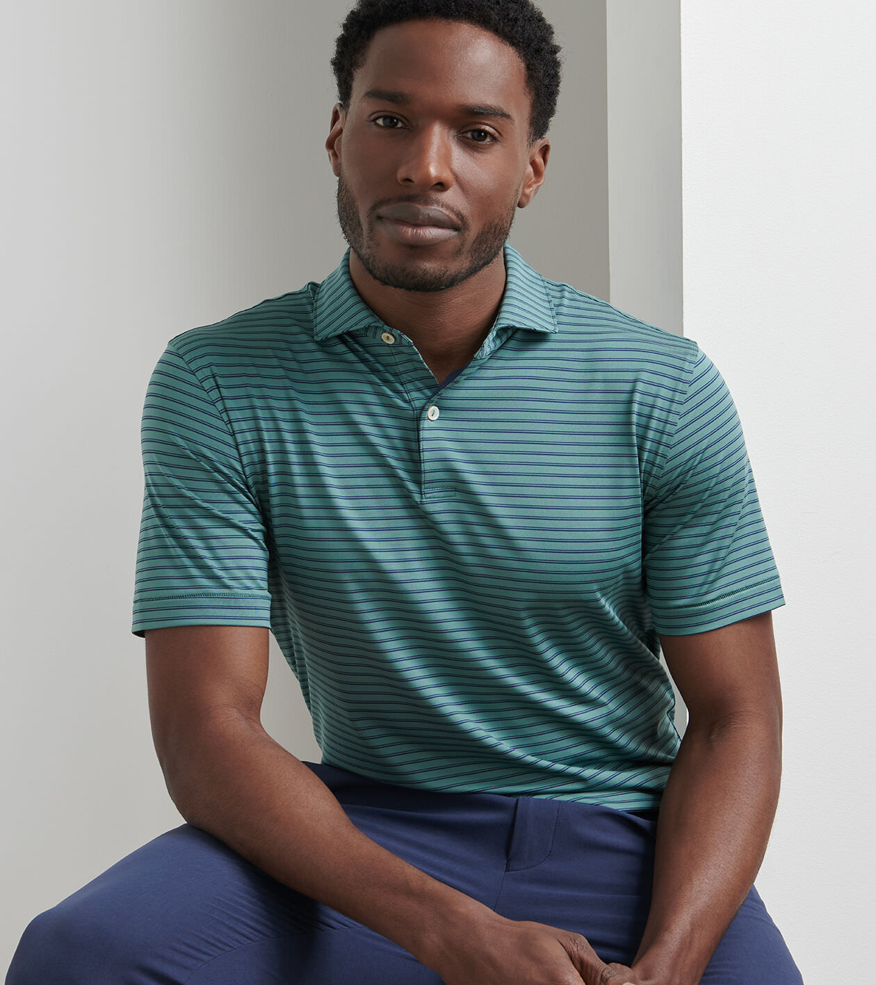 トップス Beck and call vector mosaic knit polo 4funkyflavours | Come Back Lover - 24S9640 - Polo