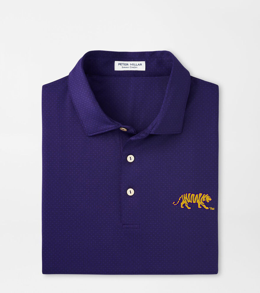 LSU Mike the Tiger Tesseract Performance Jersey Polo image number 1