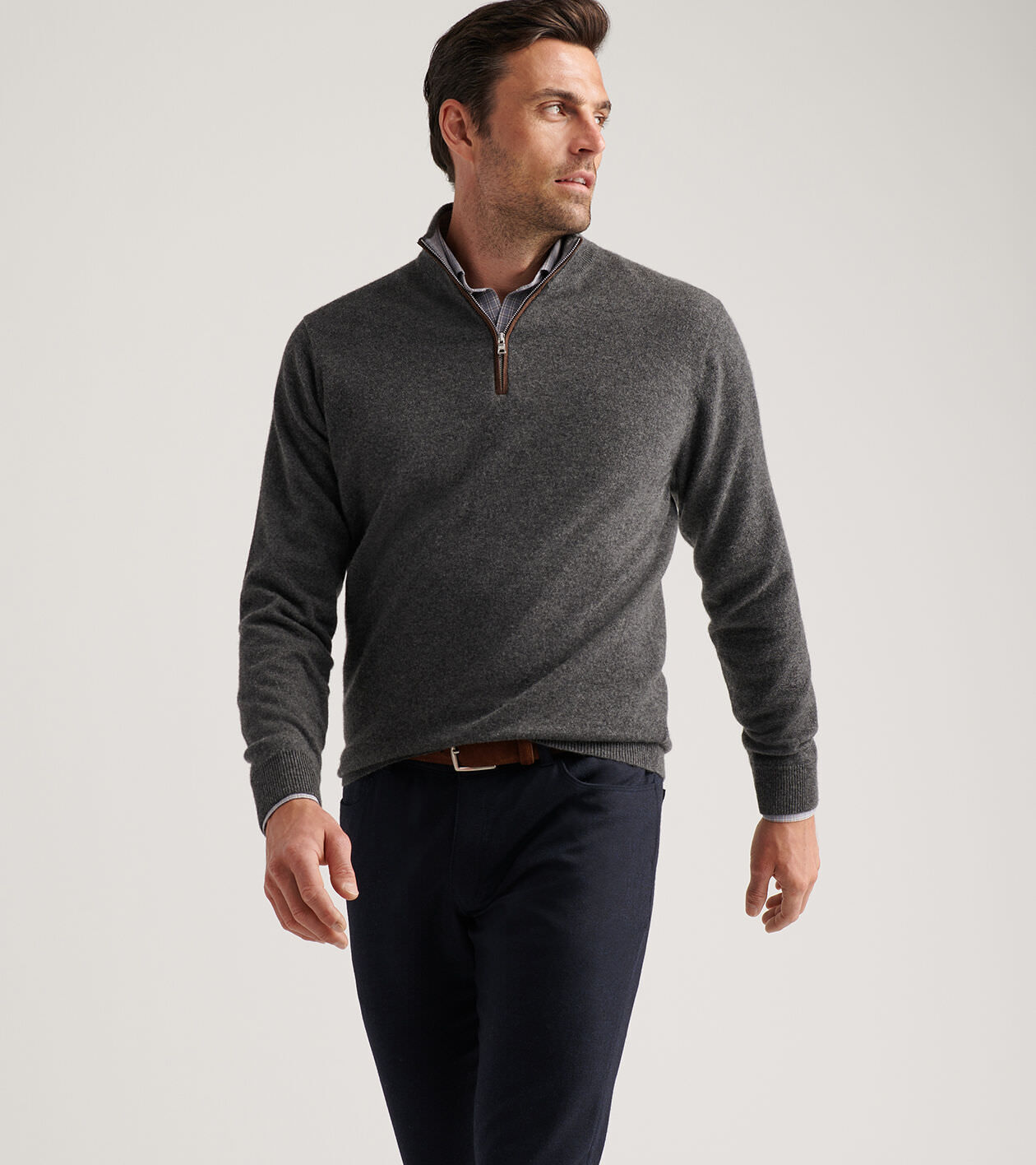 Artisan Crafted Cashmere Flex Quarter-Zip | Men's Sweaters | Peter