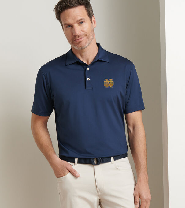 Notre Dame Solid Performance Jersey Polo