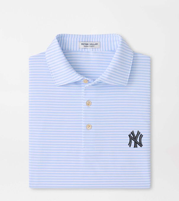 New York Yankees Tiebreaker Performance Jersey Stripe Polo