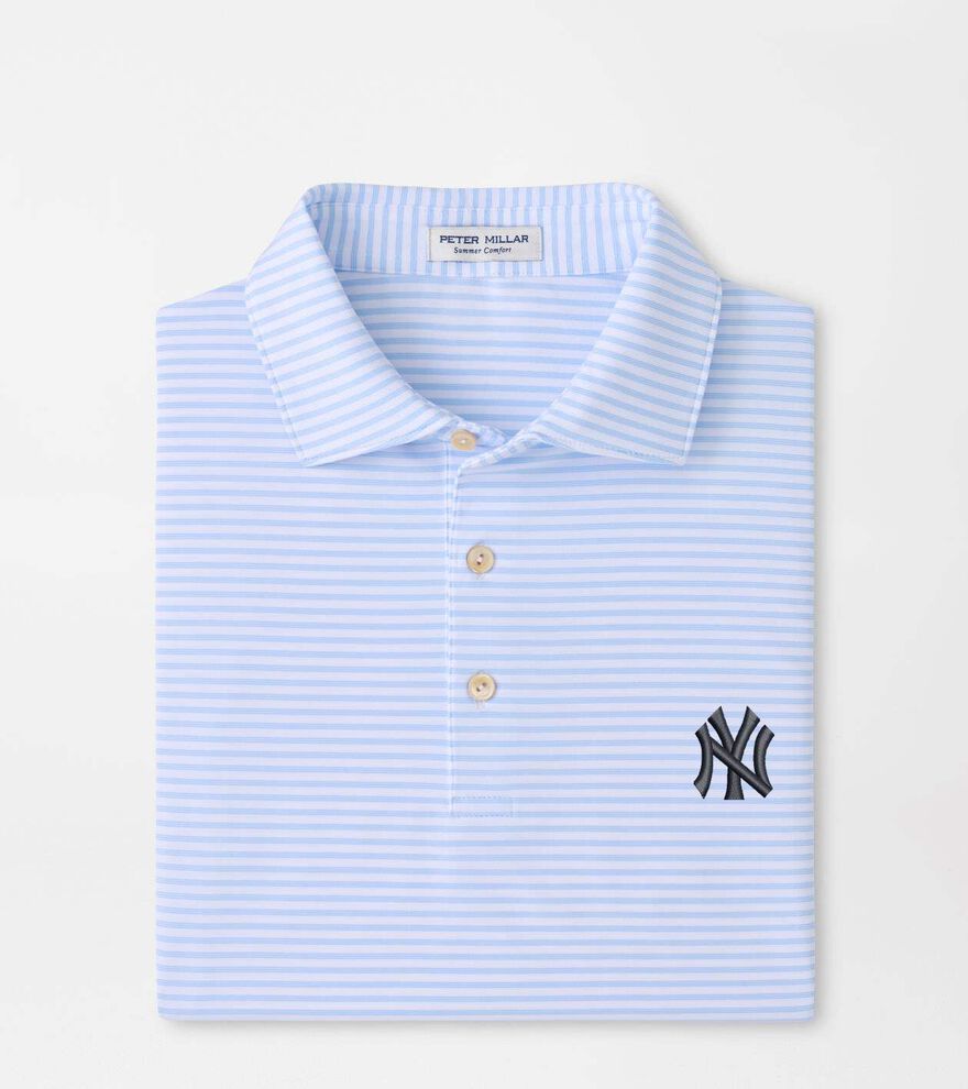 New York Yankees Tiebreaker Performance Jersey Stripe Polo