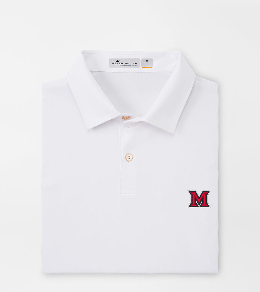 Miami of Ohio Featherweight Performance Mélange Polo image number 1