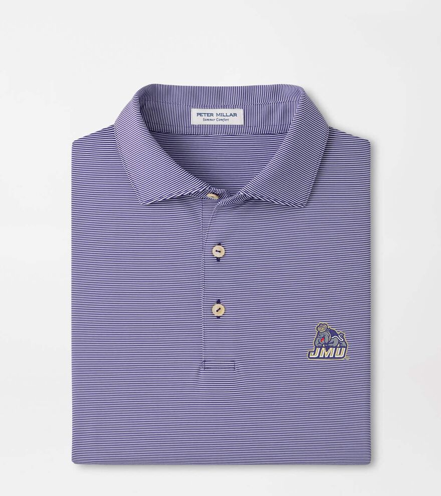 James Madison University Jubilee Stripe Performance Polo