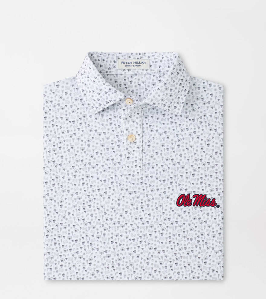 Ole Miss Buzzer Beater Youth Performance Jersey Polo image number 1