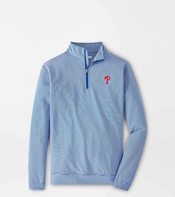 Philadelphia Phillies Sugar Stripe Performance Quarter-Zip