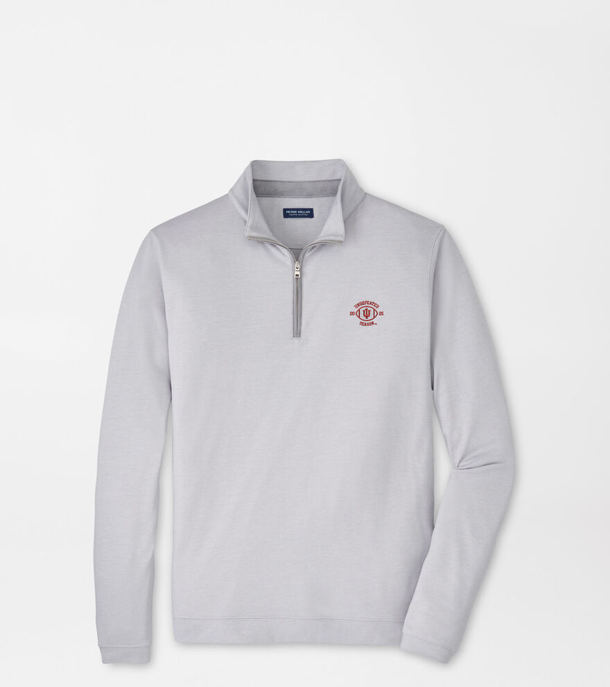 Indiana Undefeated Albatross Cotton-Blend Piqu&eacute; Quarter-Zip image number 1