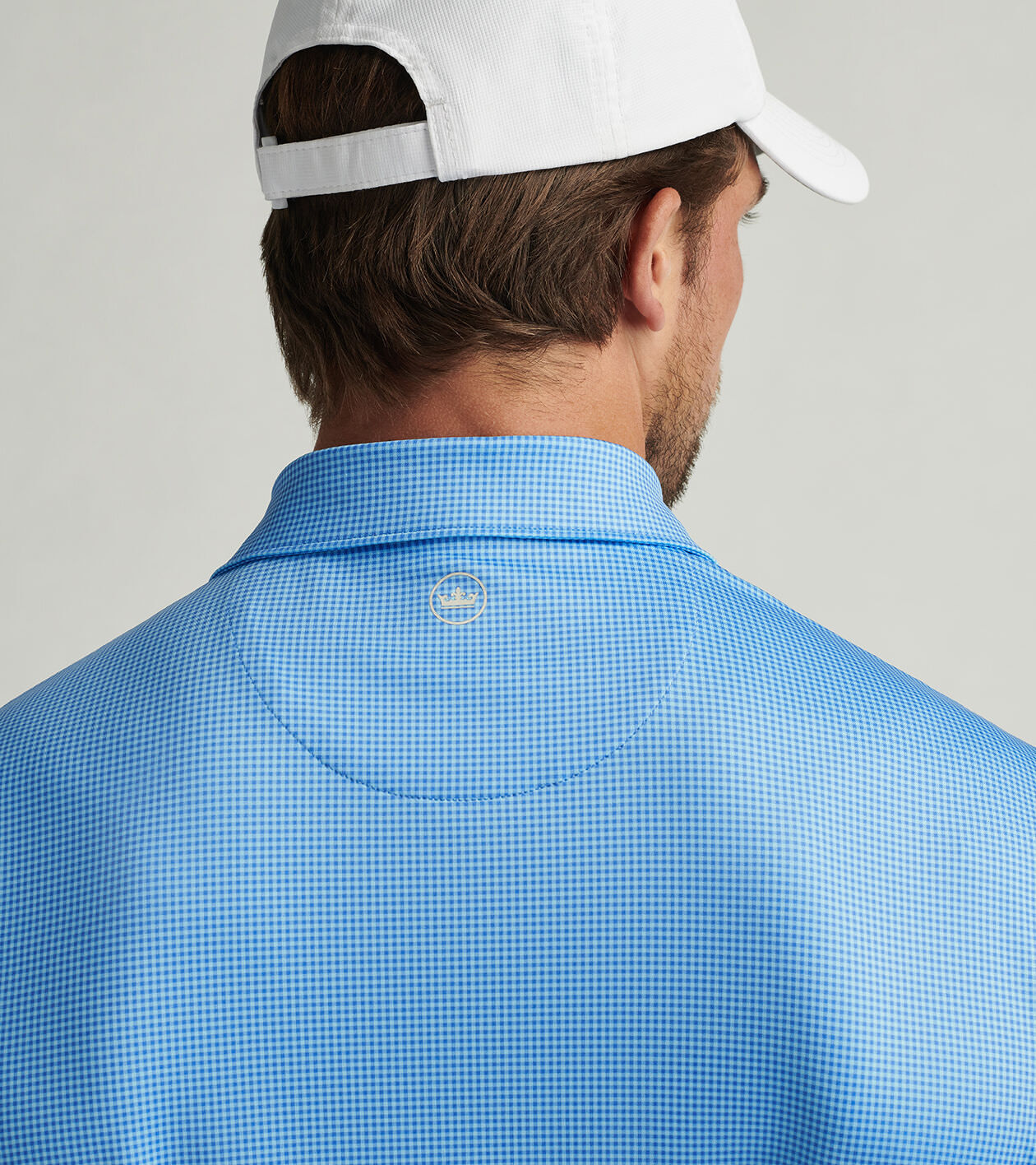 Gingham Performance Jersey Polo | Men's Polos | Peter Millar