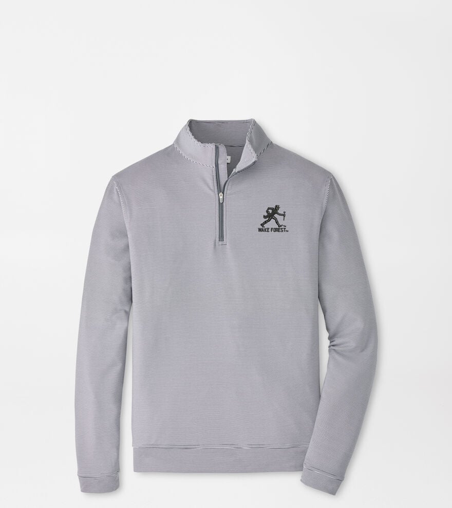 Wake Forest Walking Deacon Perth Mini-Stripe Performance Pullover image number 1