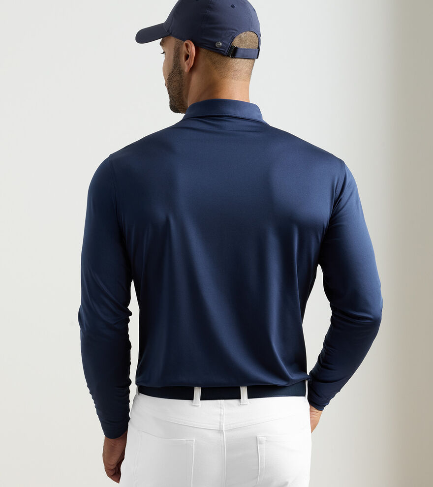 Solid Stretch Jersey Long Sleeve Polo image number 3