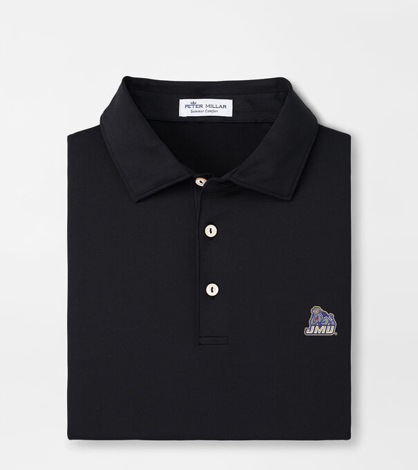 James Madison University Solid Performance Jersey Polo (Sean Self Collar)