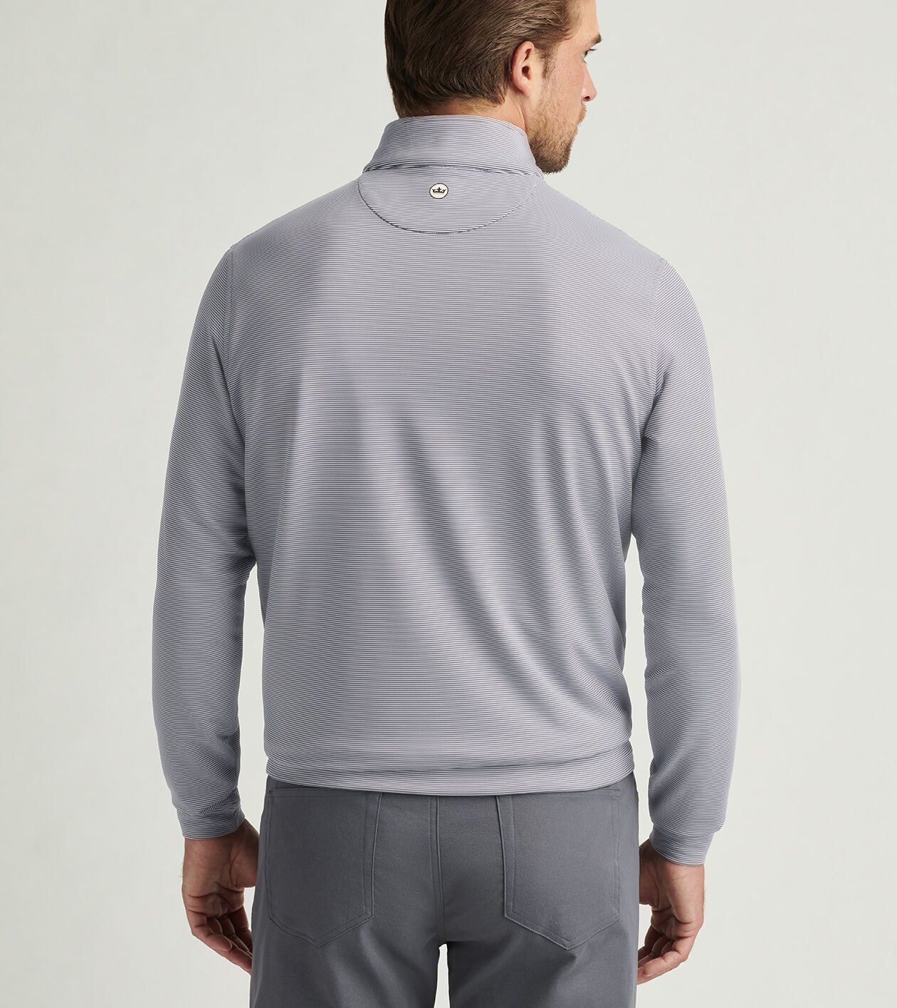 Perth Sugar Stripe Performance Quarter-Zip | Men's Pullovers