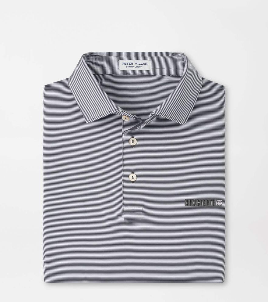 Chicago Booth Jubilee Stripe Performance Polo