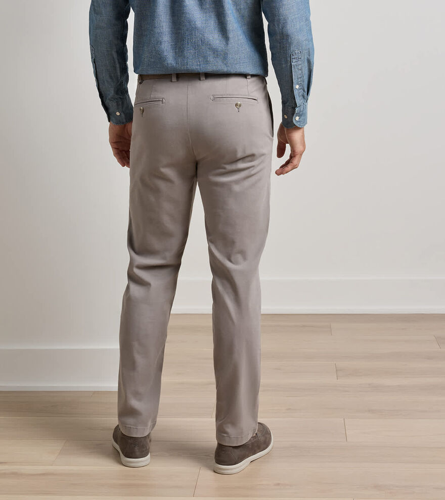 Signature Sateen Flat Front Trouser - Alternate Image 2