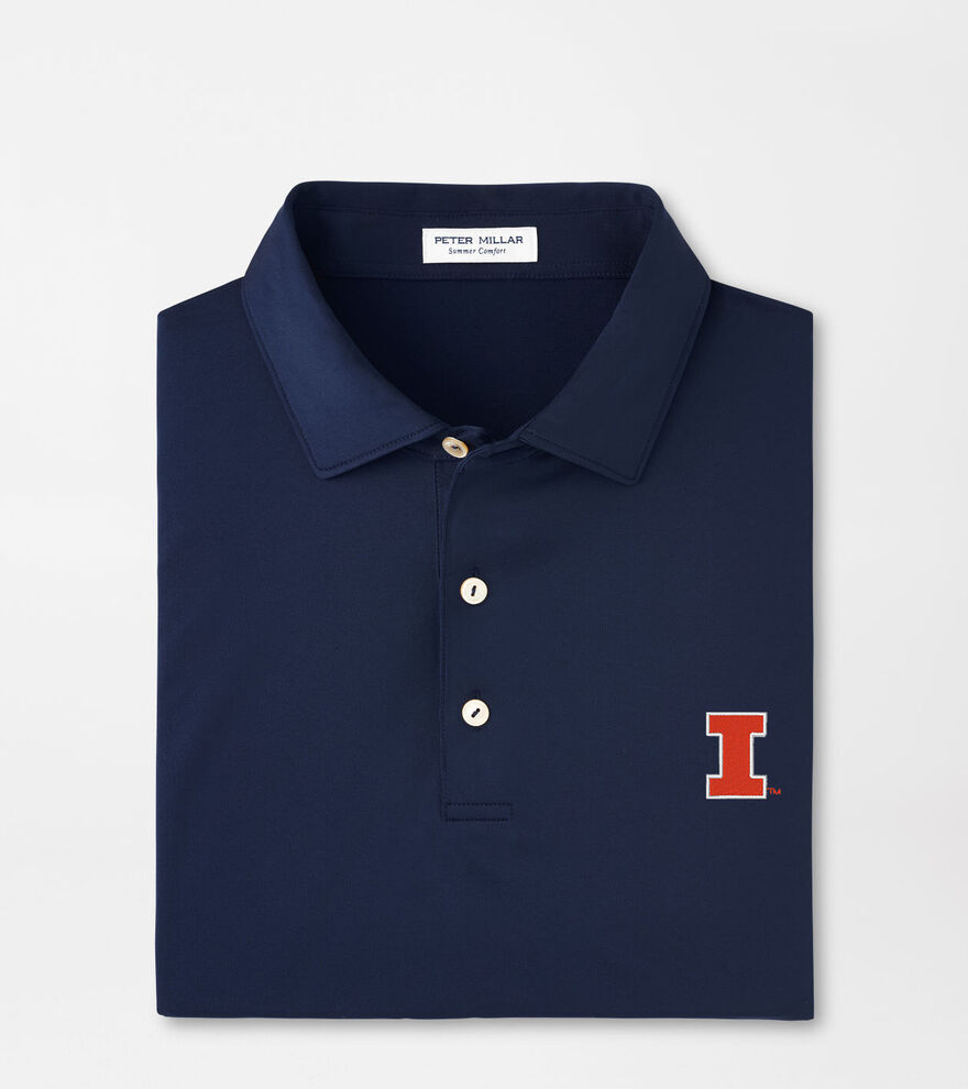 Illinois Solid Performance Jersey Polo image number 1