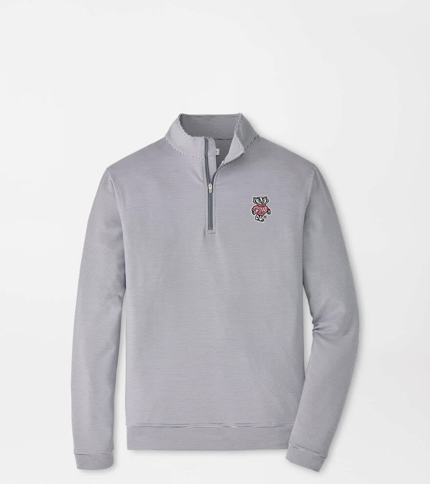 Wisconsin Perth Mini-Stripe Performance Pullover