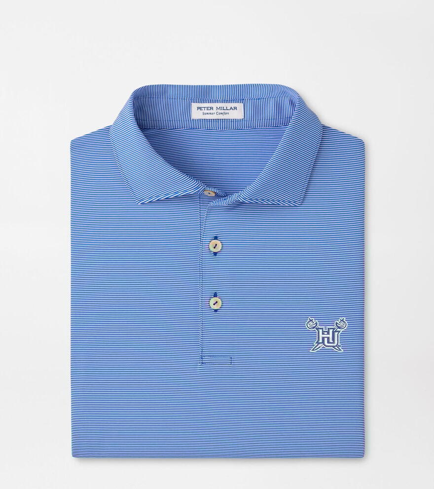 Hampton University Jubilee Stripe Performance Polo image number 1