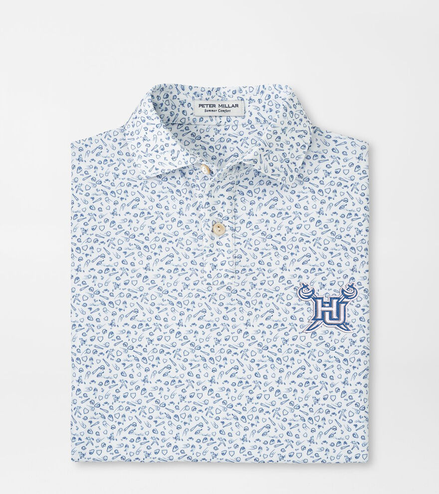 Hampton University Batter Up Youth Performance Jersey Polo image number 1