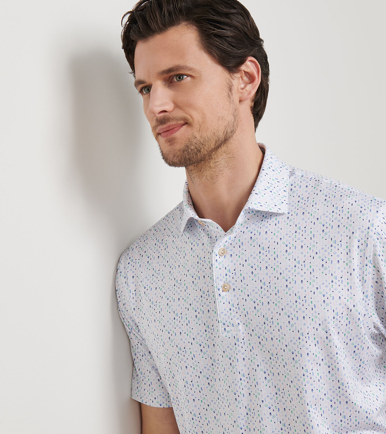 Cocktail Garnish Performance Jersey Polo | Men's Polos