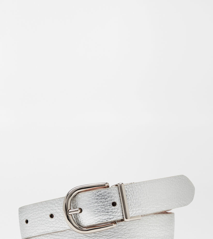 Pebbled Leather Reversible Belt image number 2